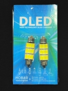 Лампы C5W C10W FEST  Автолампа светодиодная C5W FEST 39мм + SV8,5 - 9 SMD5630 (с обманкой) (2шт.)