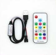   Контроллер адресной светодиодной ленты с пультом выходом USB для лент с чипами WS2811 / WS2812B / WS2813 / USC1903  / 6812 / 1903 / SM16703