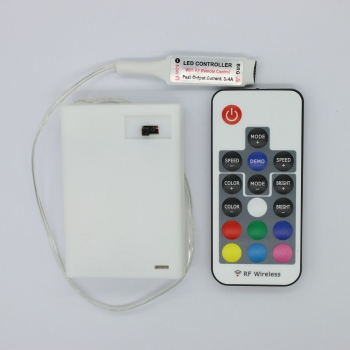   Контроллер RGB радио пультом RF с батарейным отсек для ленты RGB 5V DC