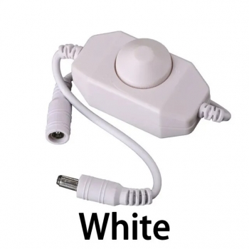   Выключатель с регулировкой яркости 12V-24V 3A DC 5.5x2.1mm  - DLED Белый