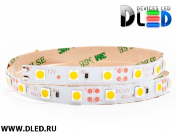   Светодиодная лента IP22 SMD 5050 (60 LED) 12V DC Теплый белый