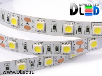   Светодиодная лента IP22 SMD 5050 (60 LED) 24V DC Белый