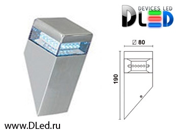   Уличный настенный светильник DLed Cresset-2828