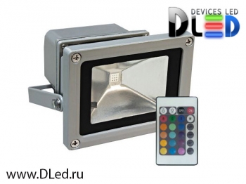   Светодиодный прожектор DLed Flood Light 10W RGB с пультом