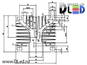   Радиатор охлаждения Dled Ice-34