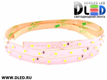   Cветодиодная лента IP22 SMD 3528 (60 LED) 12V DC Теплая белая (Эконом)