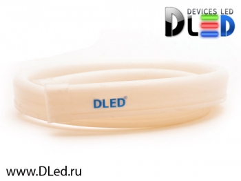   Ленточный светодиодный неон SMD3528 120Led 7 x 15 мм. Желтый