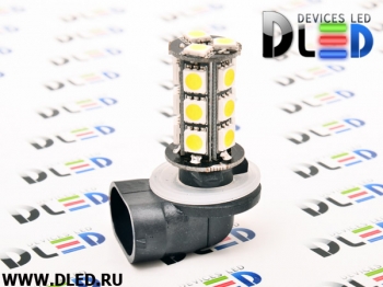   Автолампа светодиодная 24V H27 881 - 18 SMD 5050 Black (2шт.)