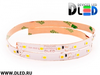   Светодиодная лента IP22 SMD 2835 (60 LED) 2 Белый + 1 Теплый белый