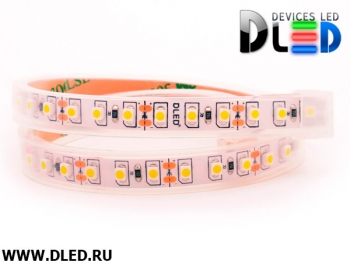   Влагозащищённая светодиодная лента в трубке SMD 3528 (120 LED) ip67 24V DC Теплый белый