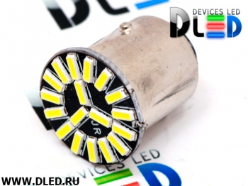   Автолампа светодиодная 1156 - P21W - S25 - BA15s - 18 SMD 4014 (2шт.)