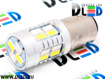   Автолампа светодиодная 1157 - P21/5W - S25 - BAY15d - 20 SMD 5730 Белый-Красный (2шт.)