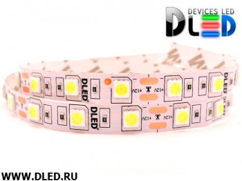   Светодиодная лента IP22 SMD 5050 (60 LED) 12V DC Белый