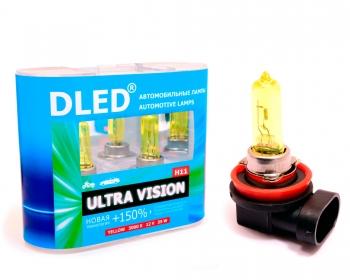   Автомобильная лампа H11 3000K DLED "Ultra Vision"