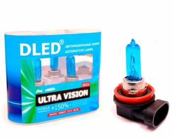   Автомобильная лампа H11 5000K DLED "Ultra Vision"