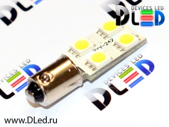   Автолампа светодиодная T4W - 4 SMD 5050 (2шт.)