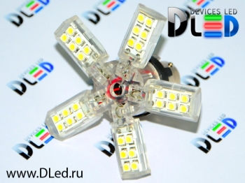   Автолампа светодиодная 1156 - P21W - S25 - BA15s - SMD 3528 Звезда (2шт.)