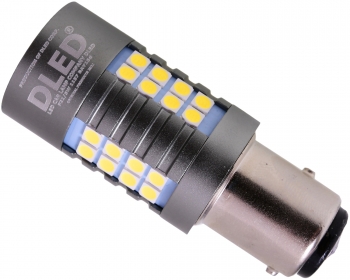   Автолампа светодиодная 1157 - P21/5W - BAY15d - SMD 3030 21W c обманкой (1шт.)